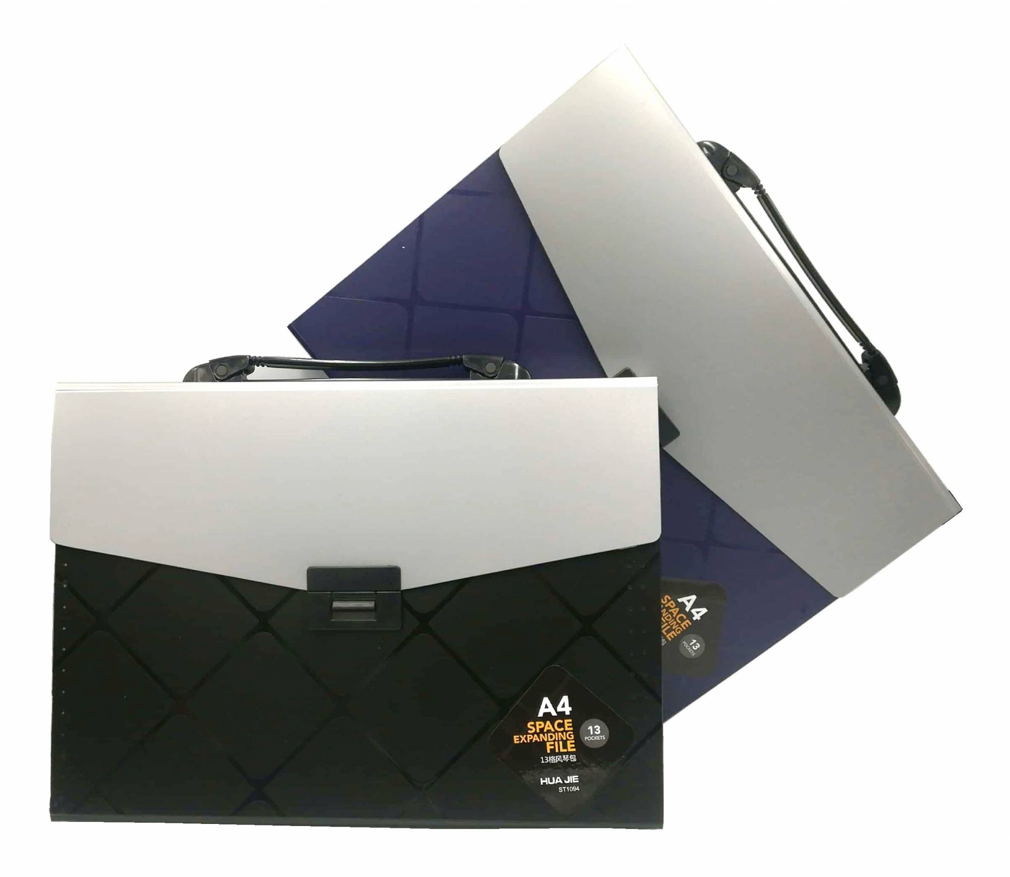 HJ ST1094 A4 Expanding File With Handle 13 pocket Document Holder Bag
