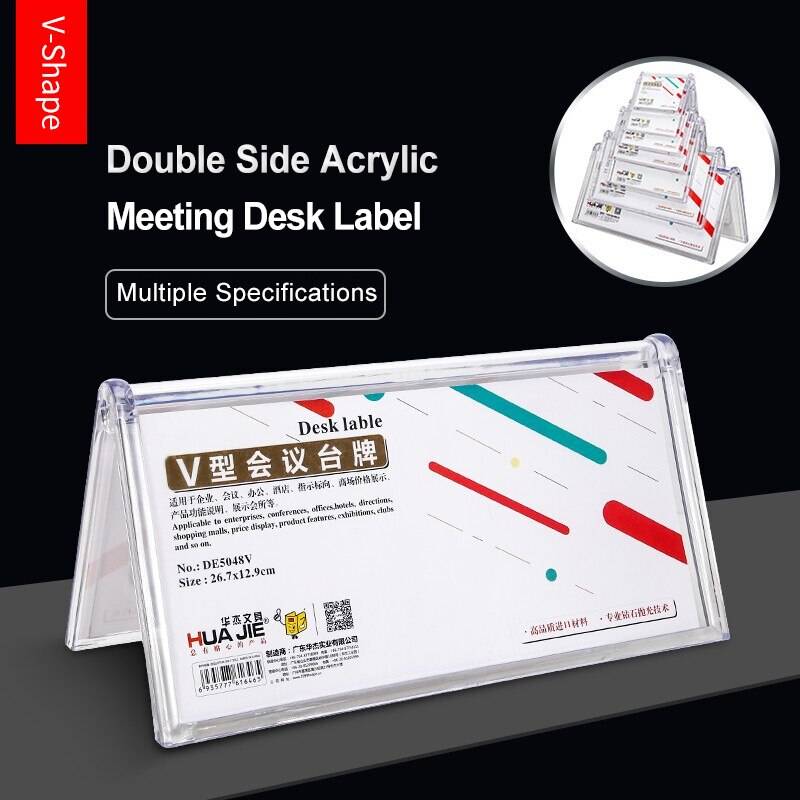 Triangle Acrylic Label Display Stand