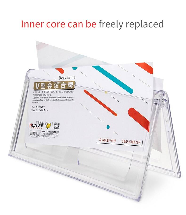 Triangle Acrylic Label Display Stand