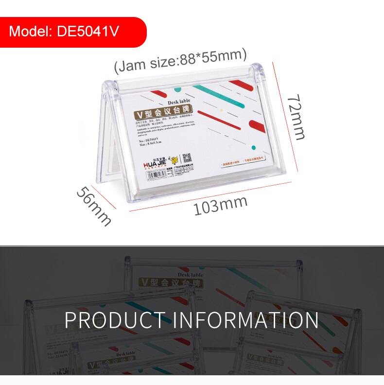 Triangle Acrylic Label Display Stand