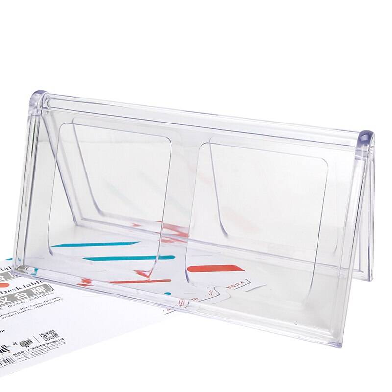 Triangle Acrylic Label Display Stand