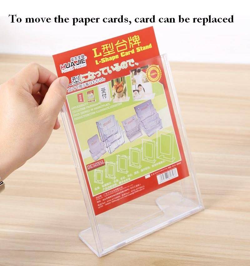 A4 L shape brochure display stand