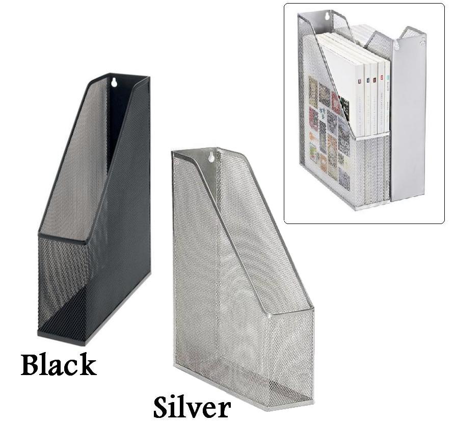 DIG28511 Mesh Magazine File Holder Silver