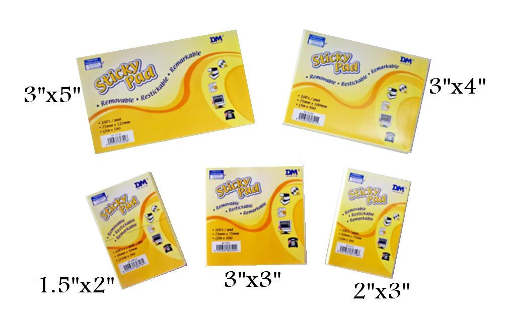 Sticky Pad 3" x 3" 100sht